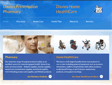 Tablet Screenshot of daviespharmacy.com